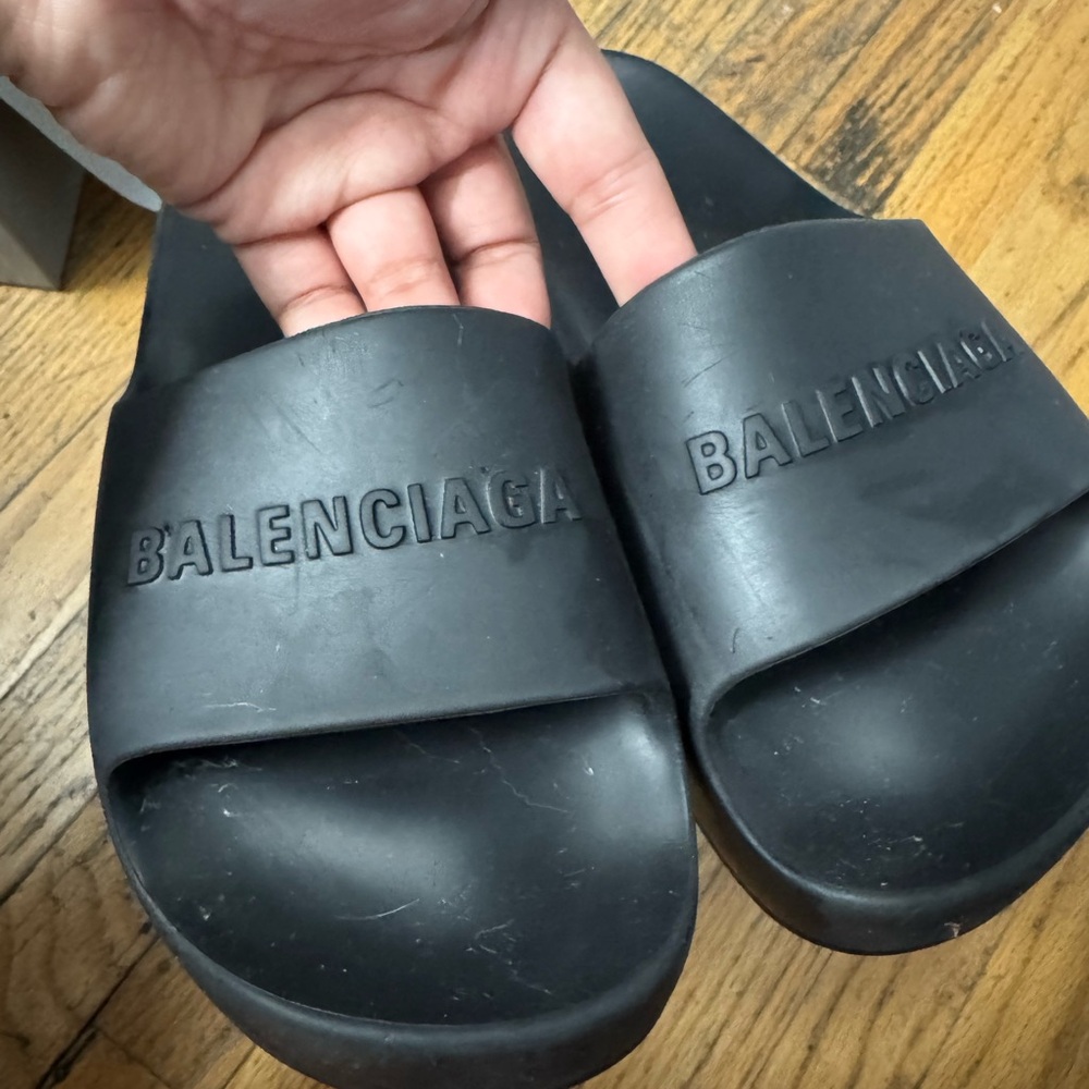 Balenciaga chunky platform Slides